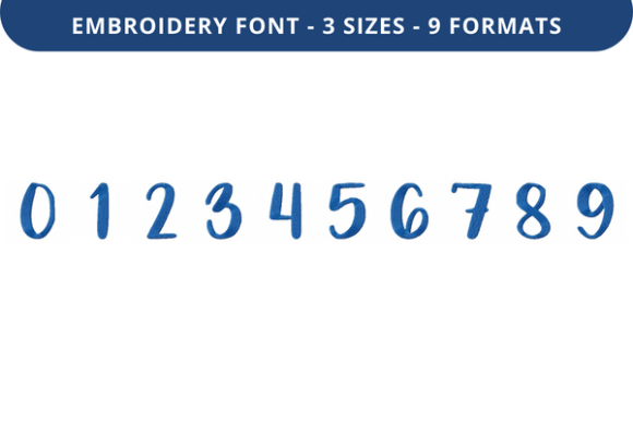 Review: Like You a Lot Font 0 to 9 for Embroidery
