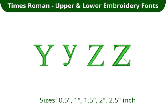 Reviewing Times Roman Font YZ for Embroidery